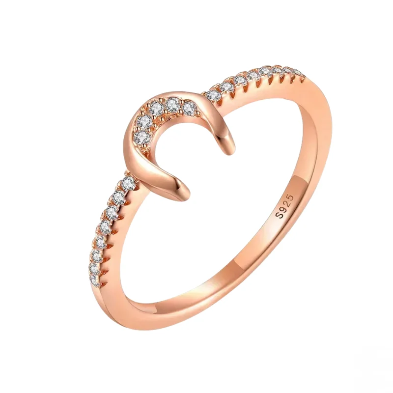 Bague Fer à Cheval Rose