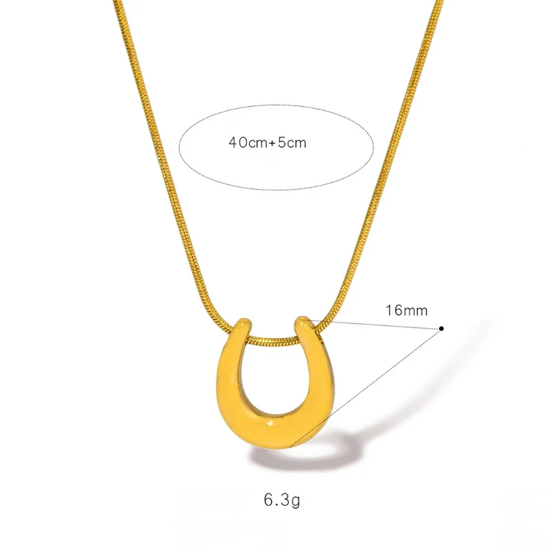 Collier Fer à Cheval Doré