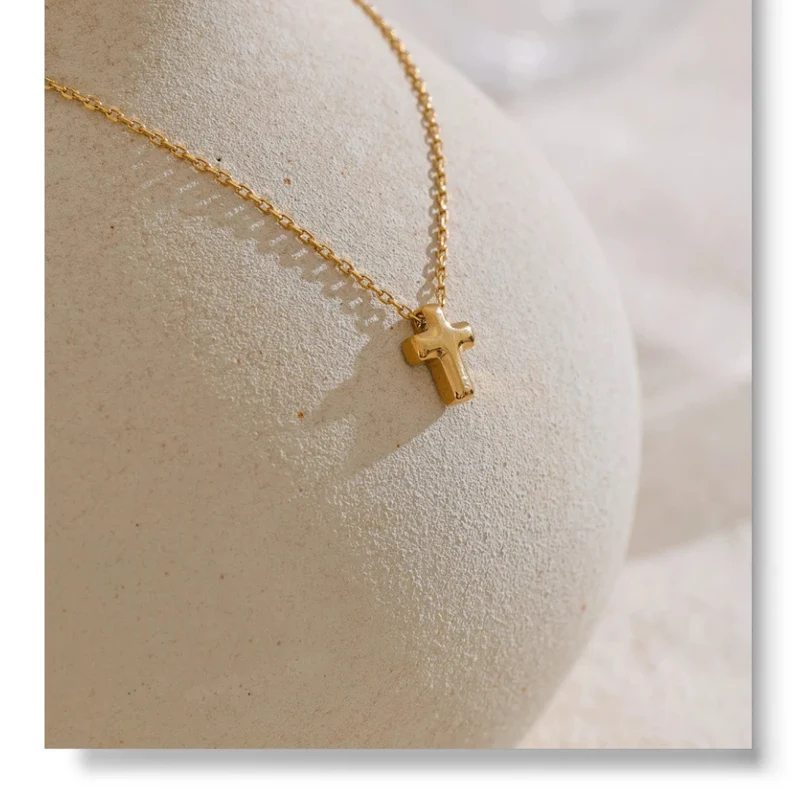 Collier Croix Bubble