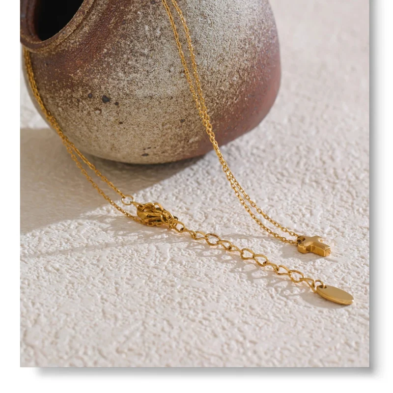 Collier Croix Bubble
