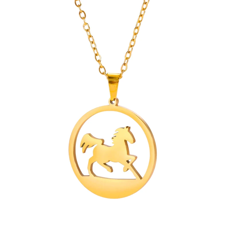 Collier pendentif Cheval