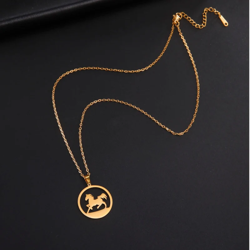 Collier pendentif Cheval