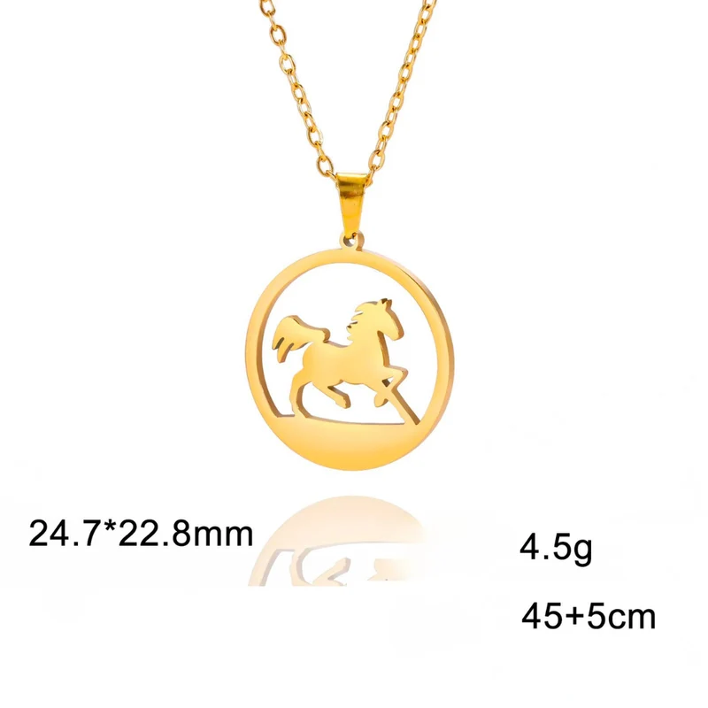 Collier pendentif Cheval