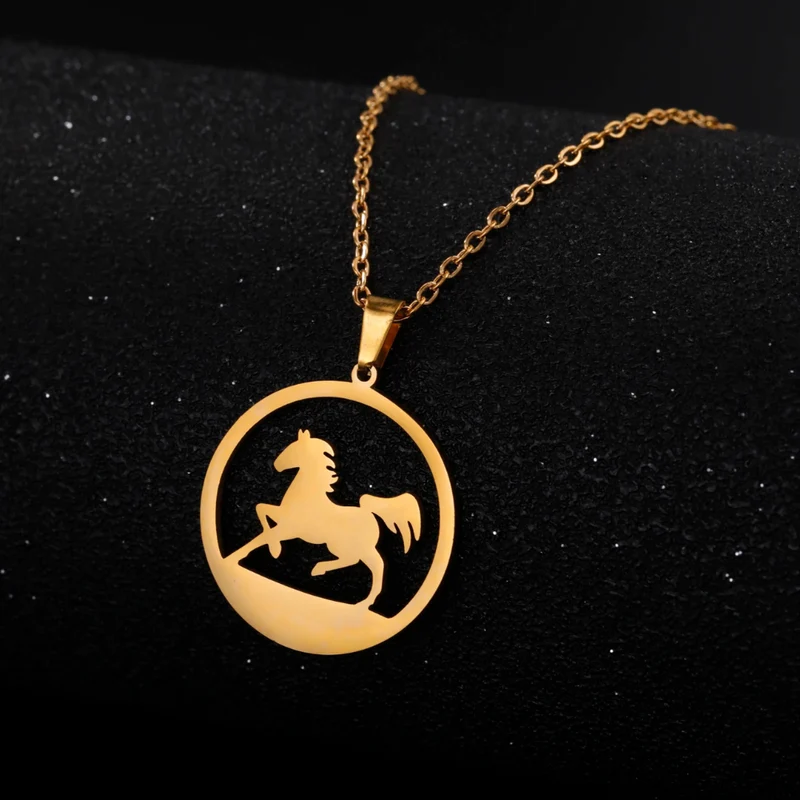 Collier pendentif Cheval