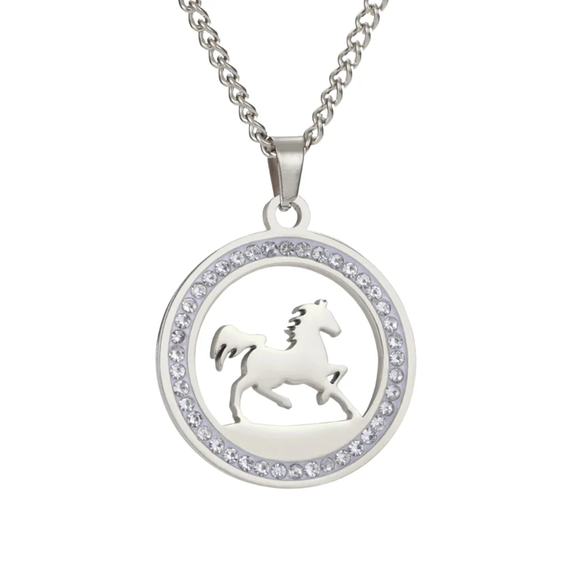 Collier Cheval Strass