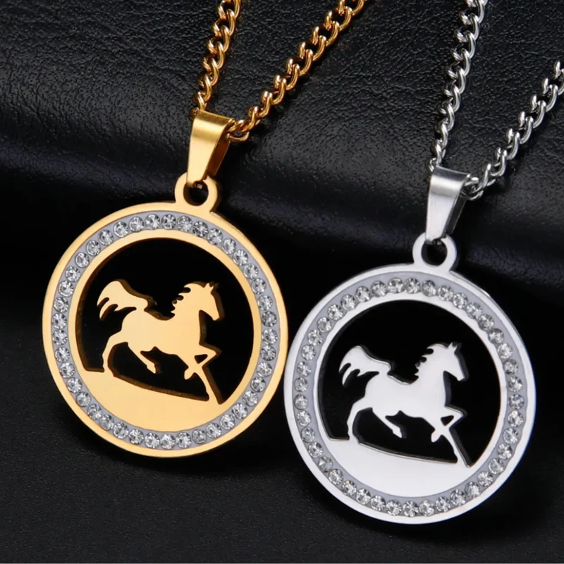 Collier Cheval Strass