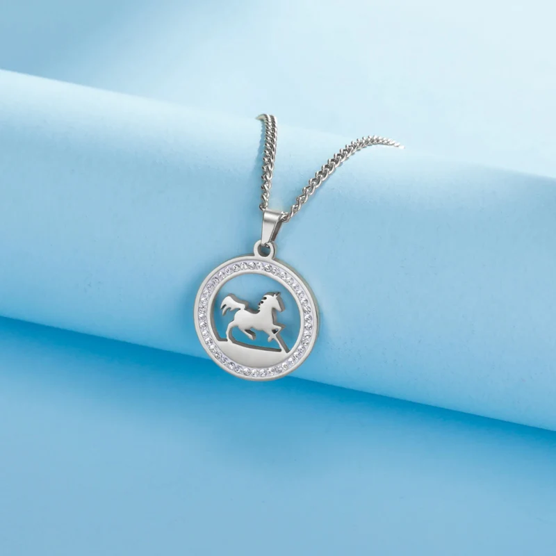 Collier Cheval Strass