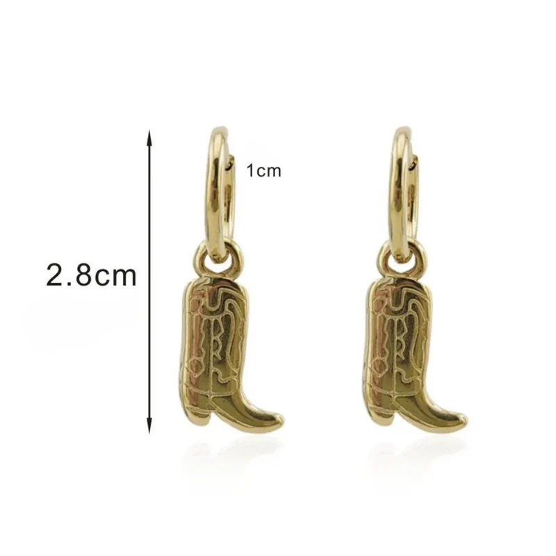 Boucles d'Oreilles Bottes de Cowboy