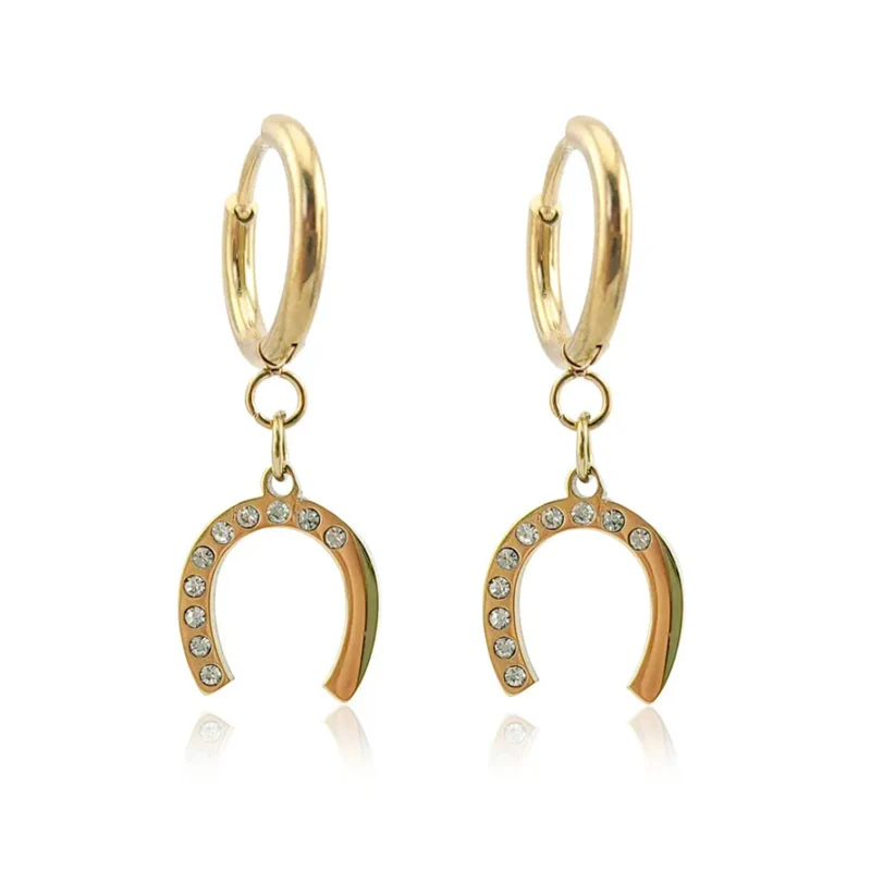 Boucles d'Oreilles Créoles Fer à Cheval