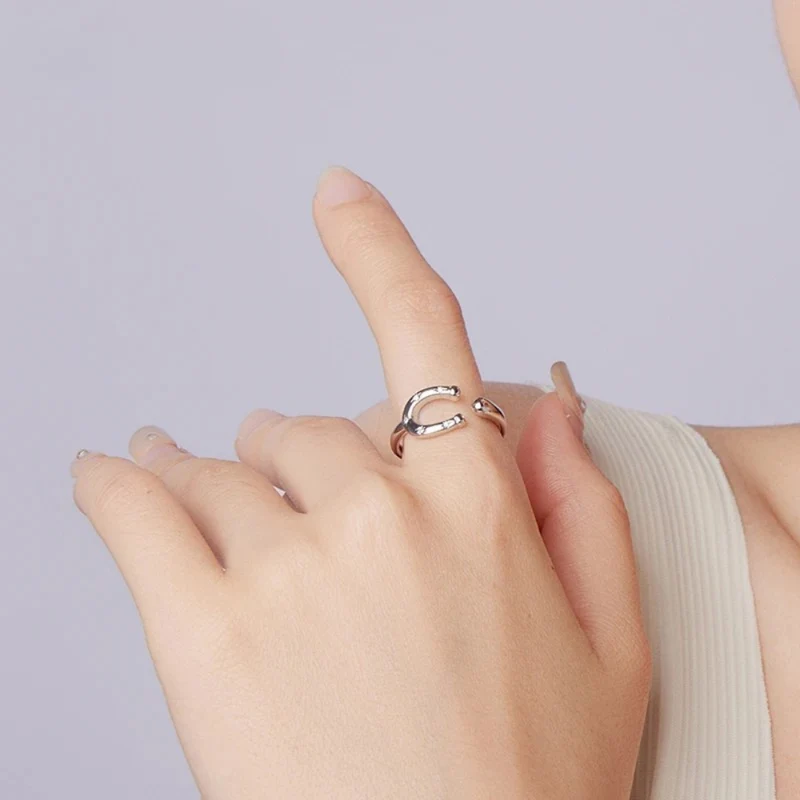 Bague Fer à Cheval Étoile