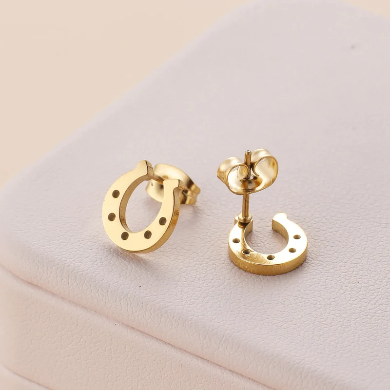 Boucles d'Oreilles Fer à Cheval Simples