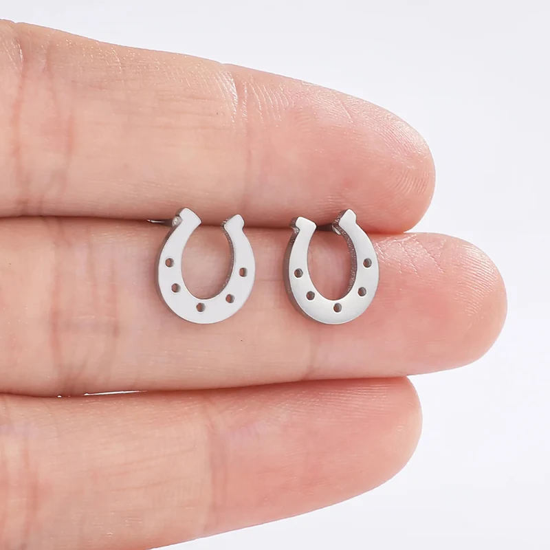 Boucles d'Oreilles Fer à Cheval Simples