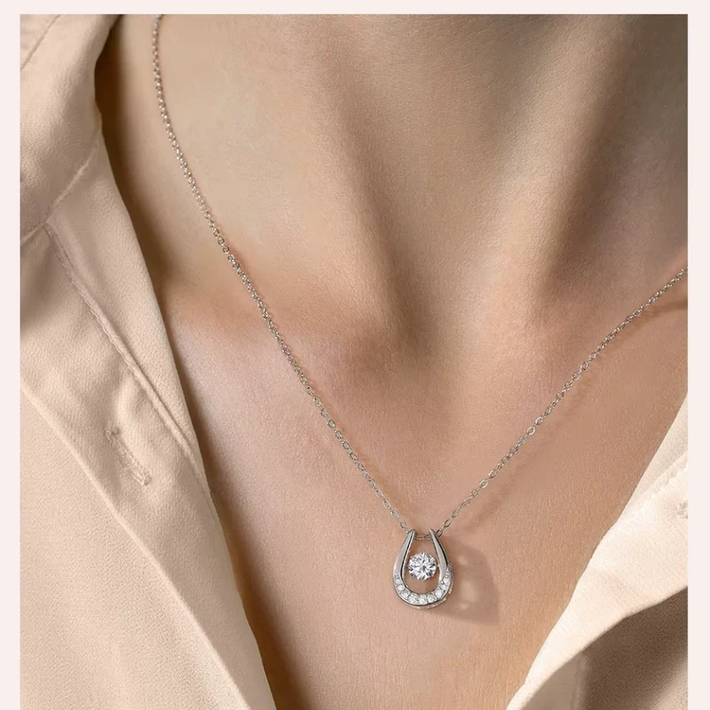 Collier Fer à Cheval Diamant