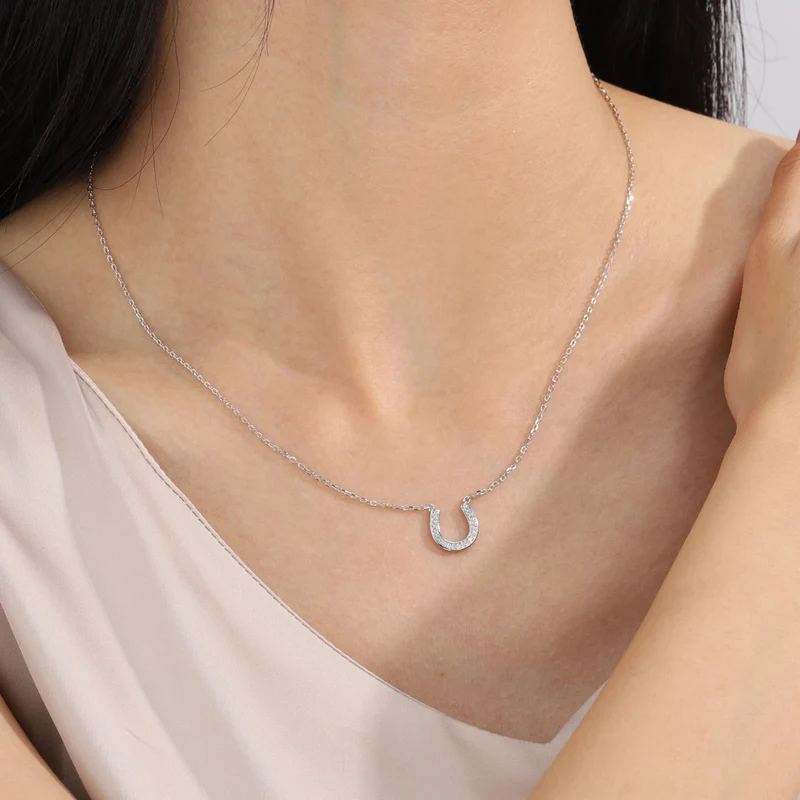 Collier Fer à Cheval Argent Femme