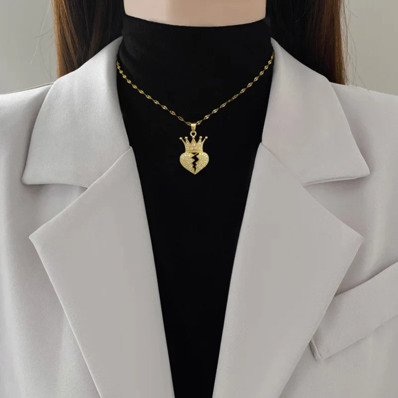 Collier Cœur et Couronne