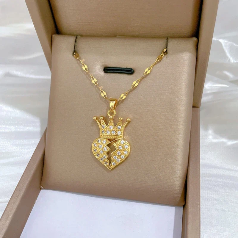 Collier Cœur et Couronne