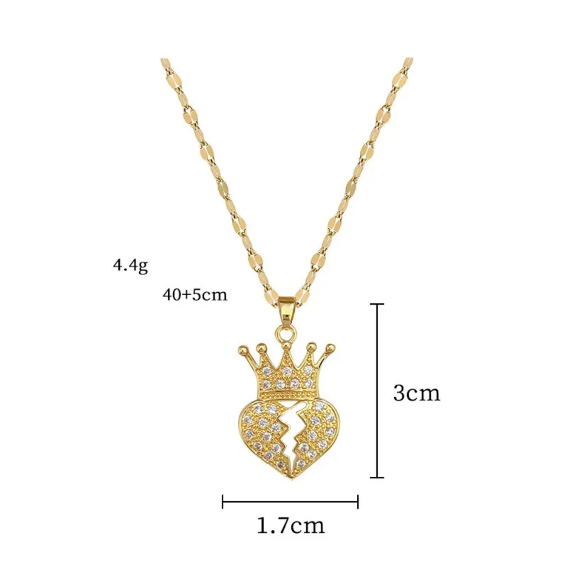Collier Cœur et Couronne