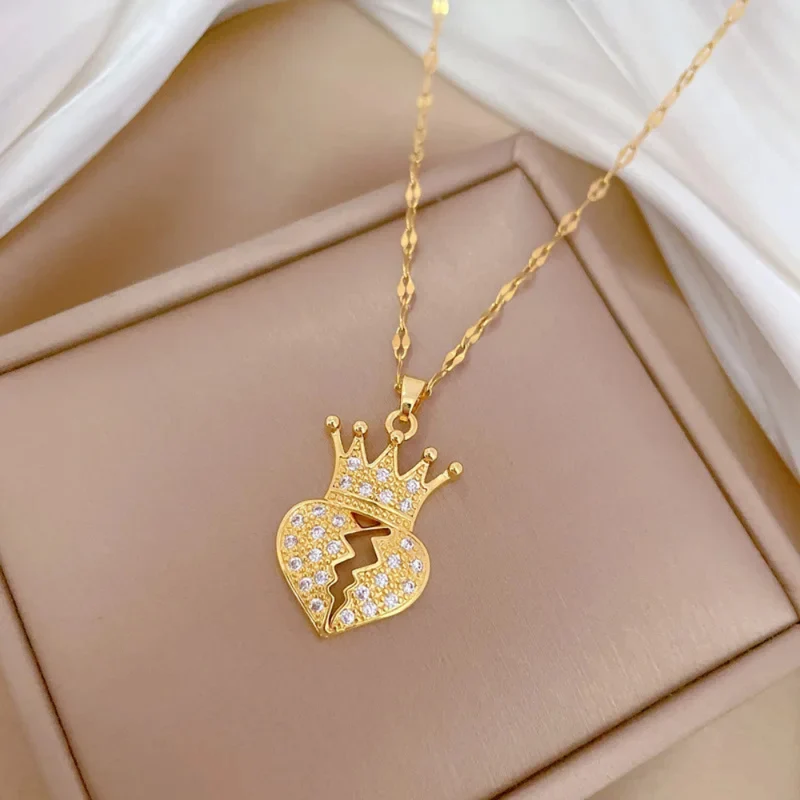 Collier Cœur et Couronne