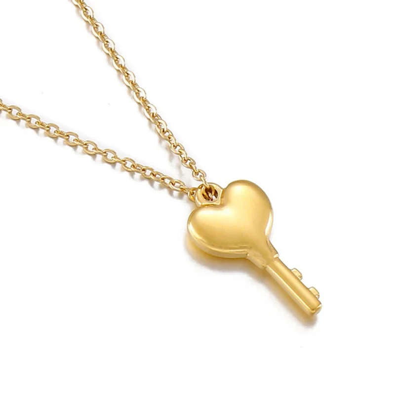 Pendentif Clé Cœur