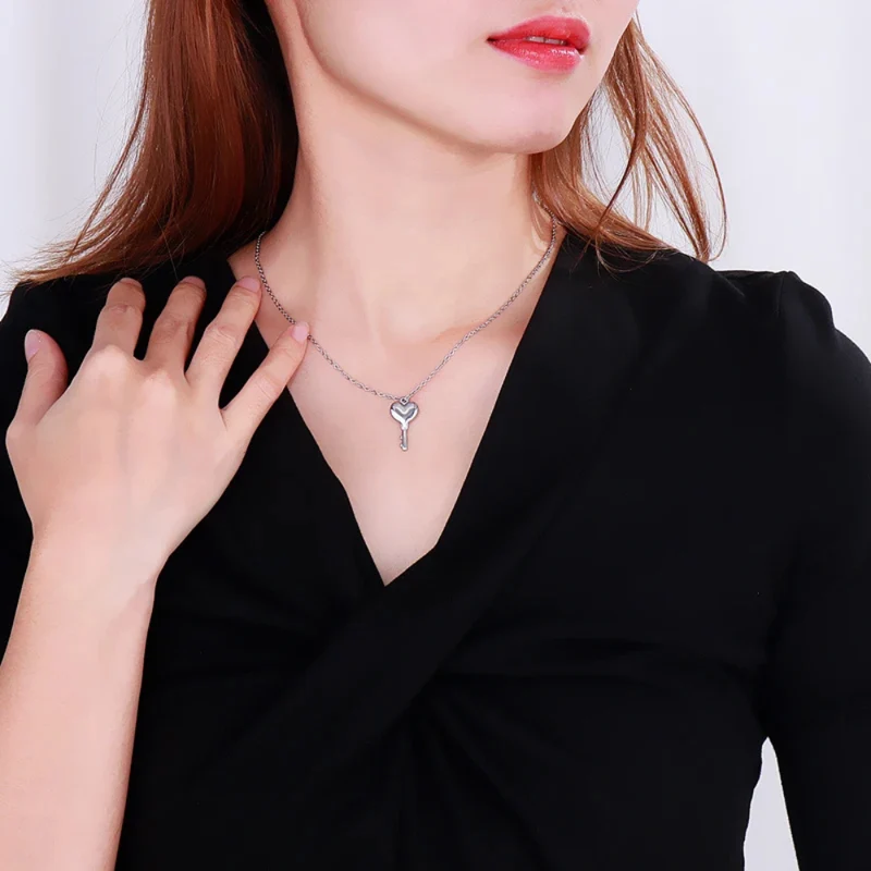 Pendentif Clé Cœur