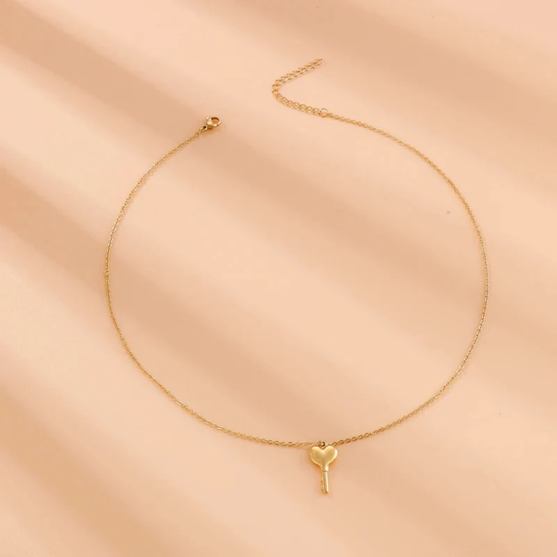 Pendentif Clé Cœur