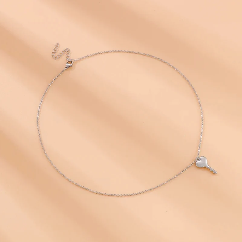 Pendentif Clé Cœur