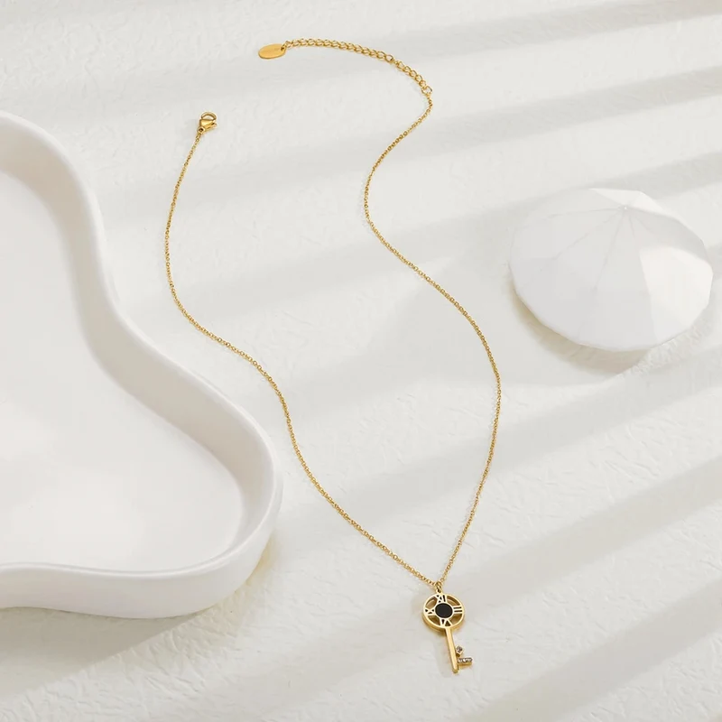 Collier Clé Acier Inoxydable