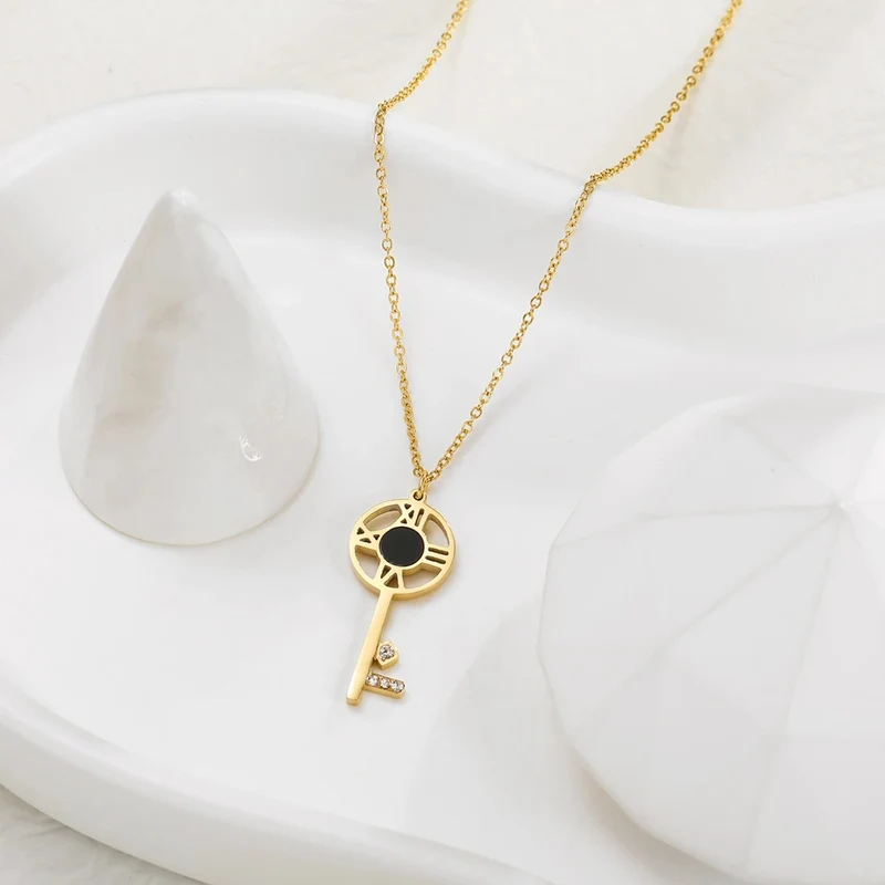 Collier Clé Acier Inoxydable
