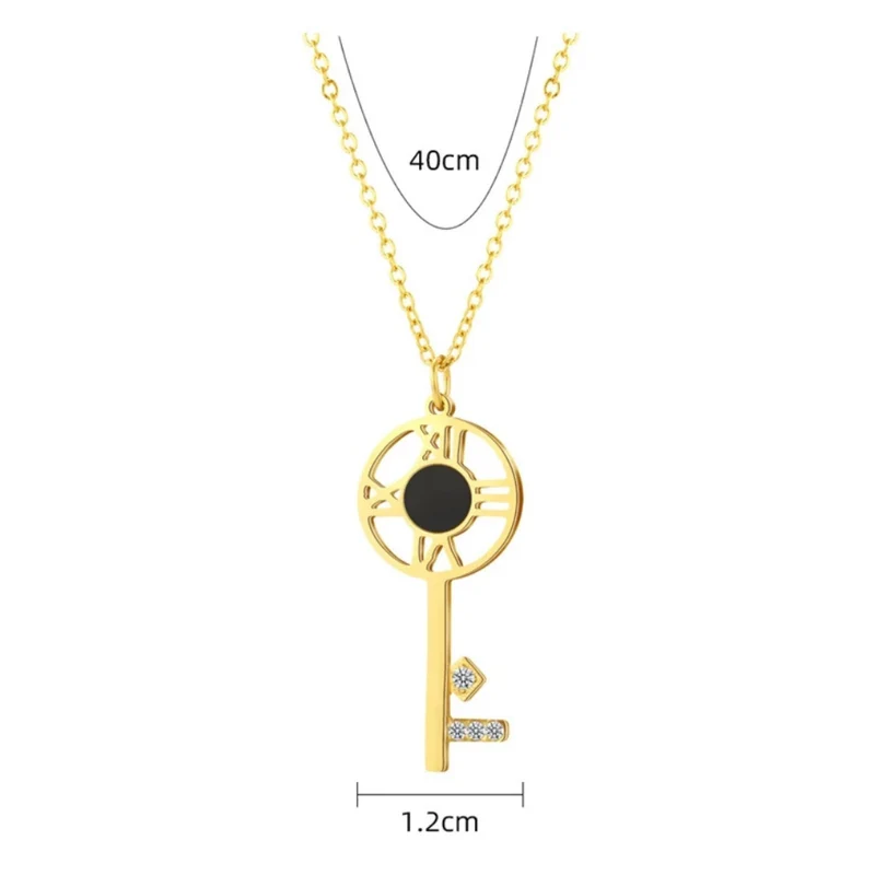 Collier Clé Acier Inoxydable