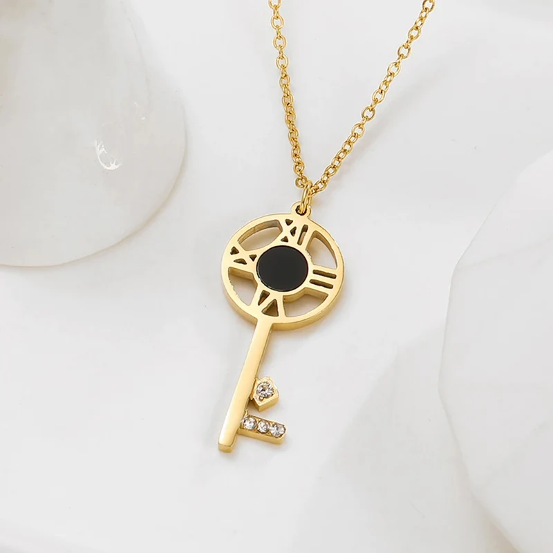 Collier Clé Acier Inoxydable