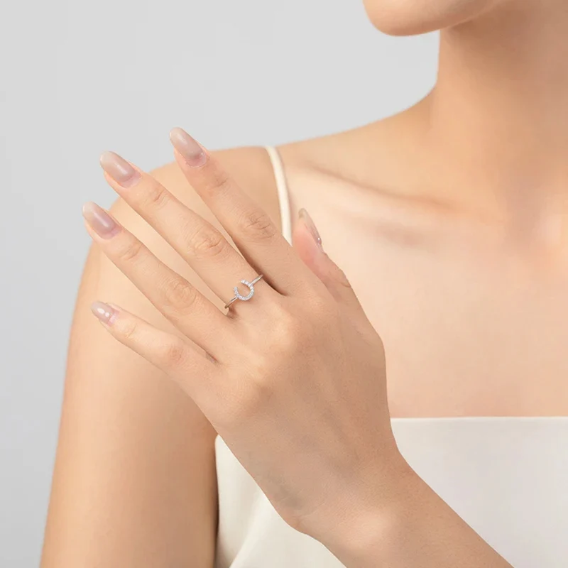 Bague Fer à Cheval Argent Femme