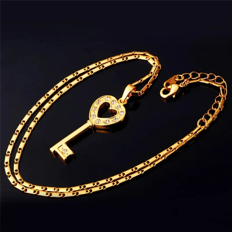 Collier Clé Cœur