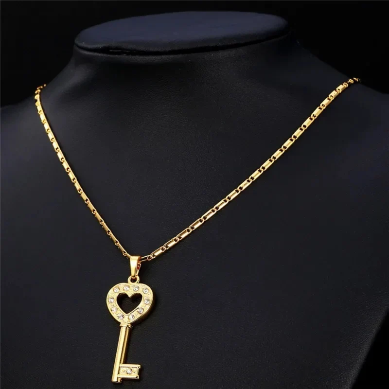 Collier Clé Cœur