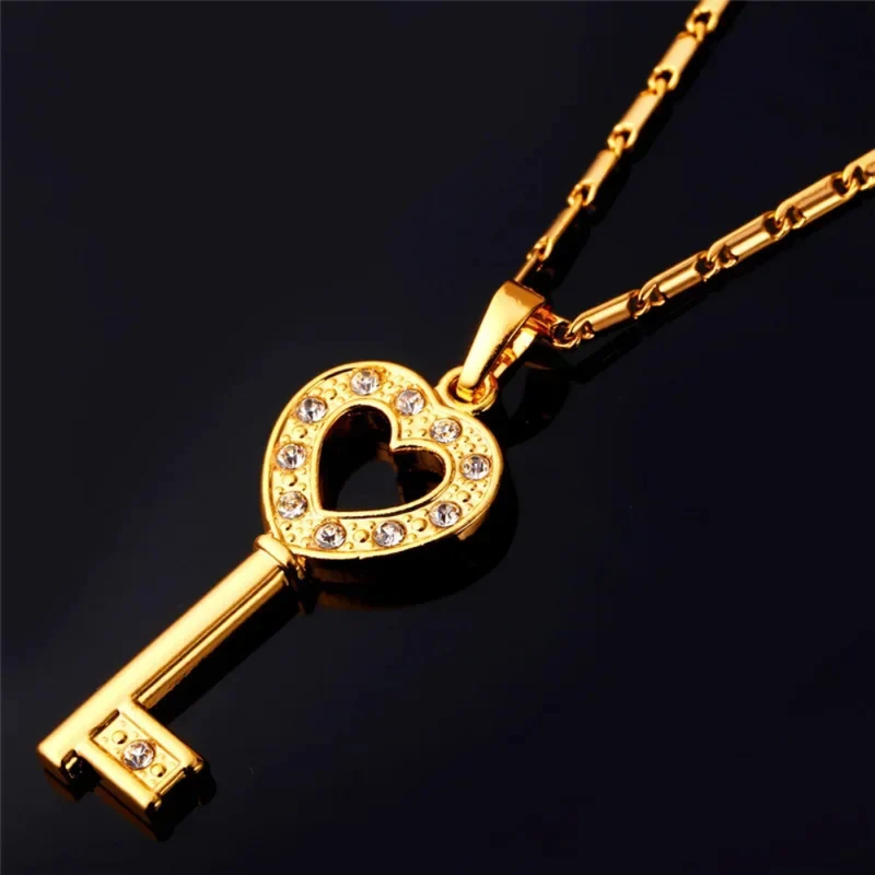 Collier Clé Cœur