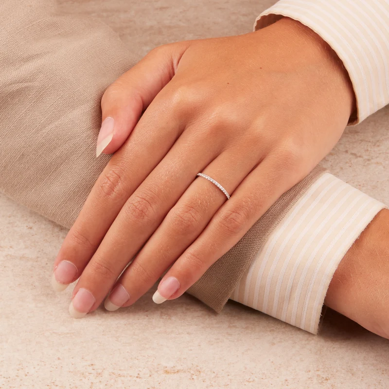 Blush Bague Or blanc 1201WZI/46