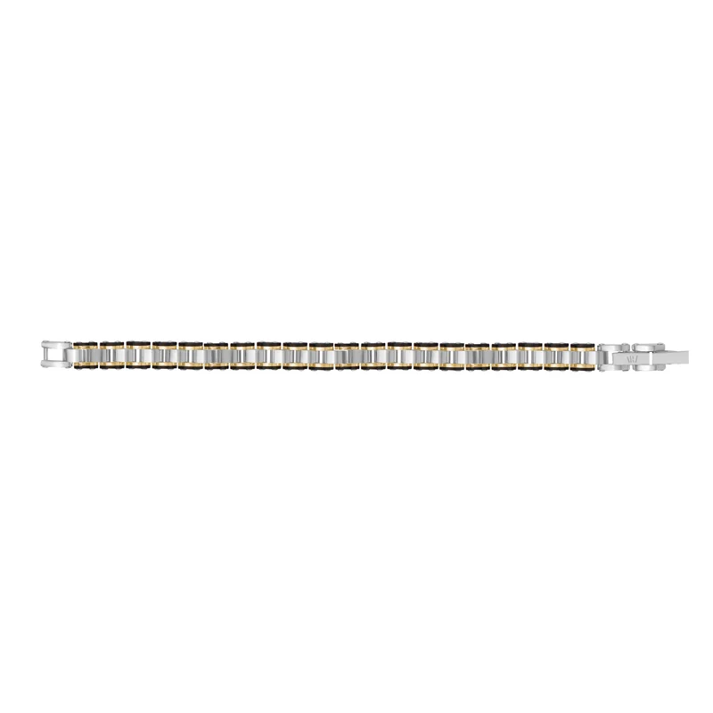 Bracelet à maillons de montre tricolore
