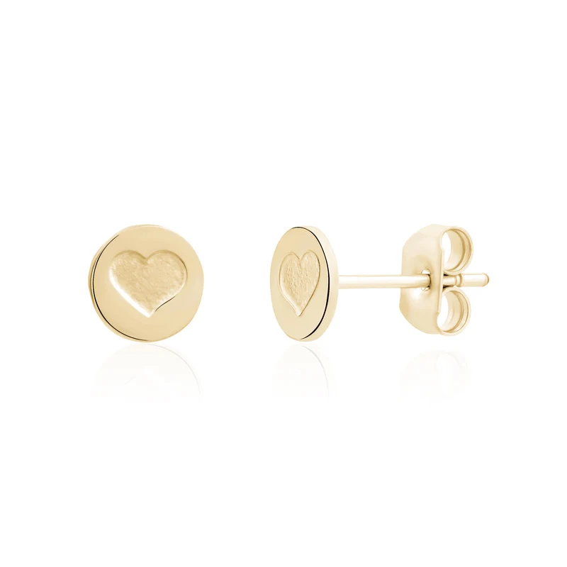 Mini clous d'oreilles Love Coin