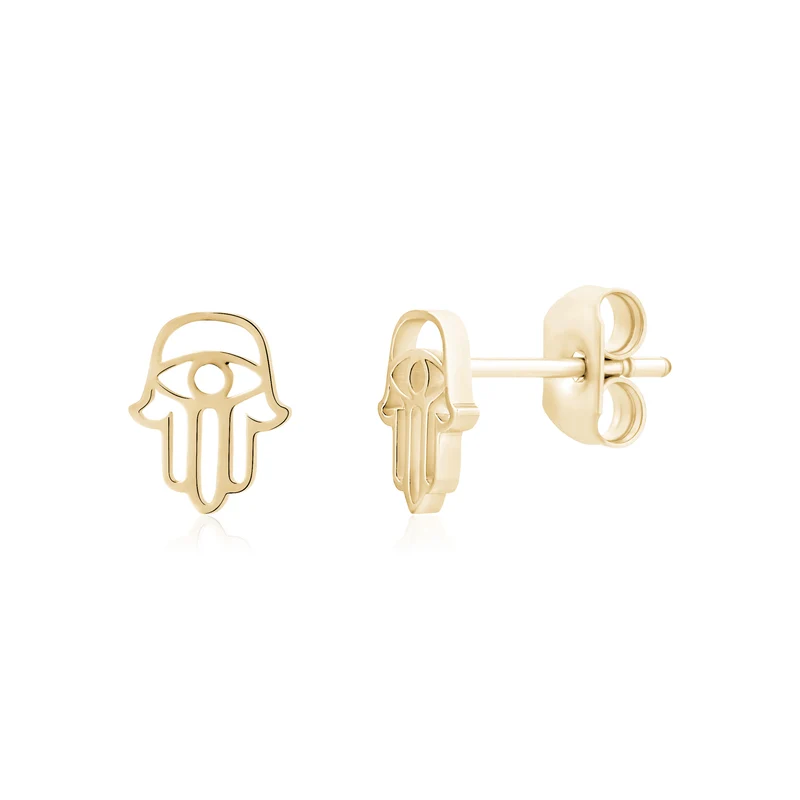 Mini-boucles d'oreilles Hamsa