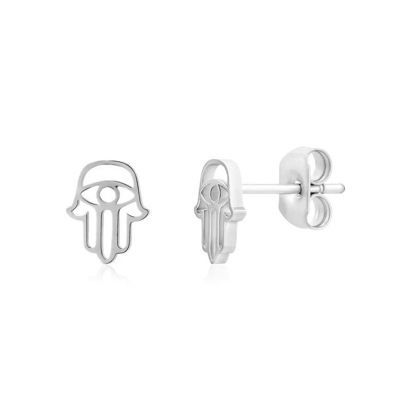 Mini-boucles d'oreilles Hamsa