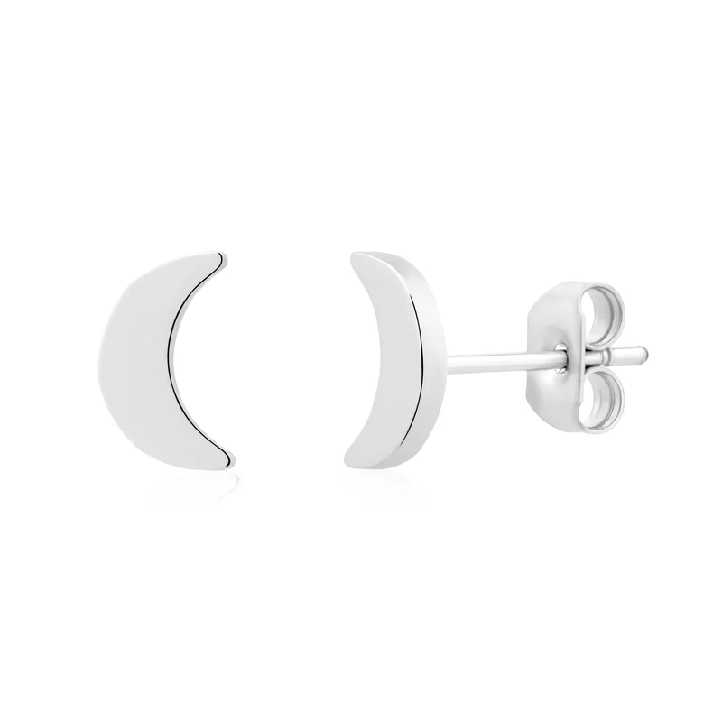 Mini-boucles d'oreilles croissant de lune