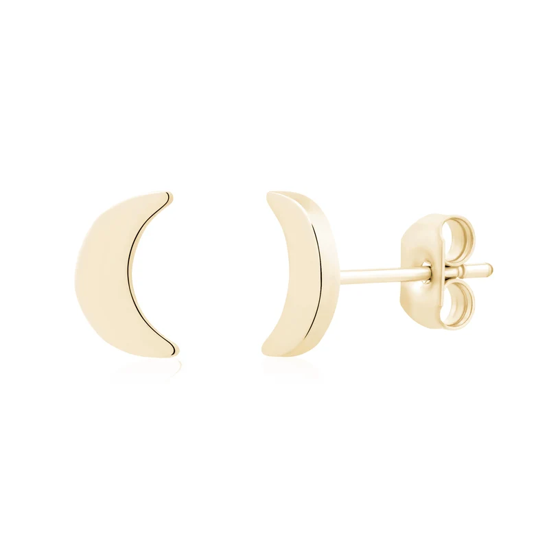 Mini-boucles d'oreilles croissant de lune