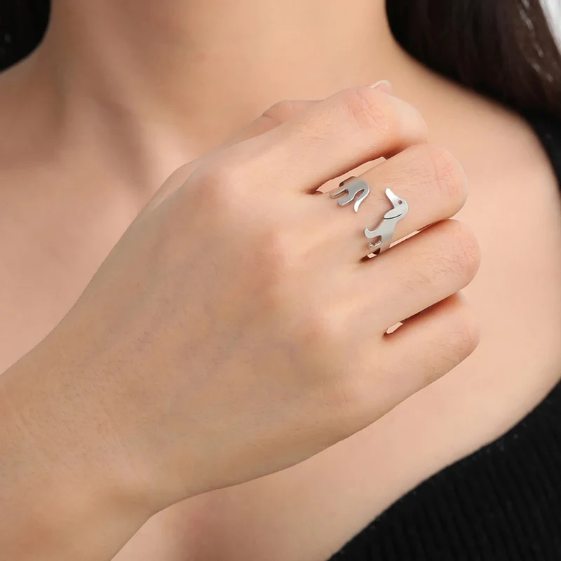 Bague Chien Ajustable