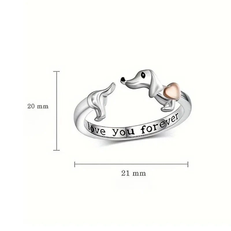 Bague Chien Love You