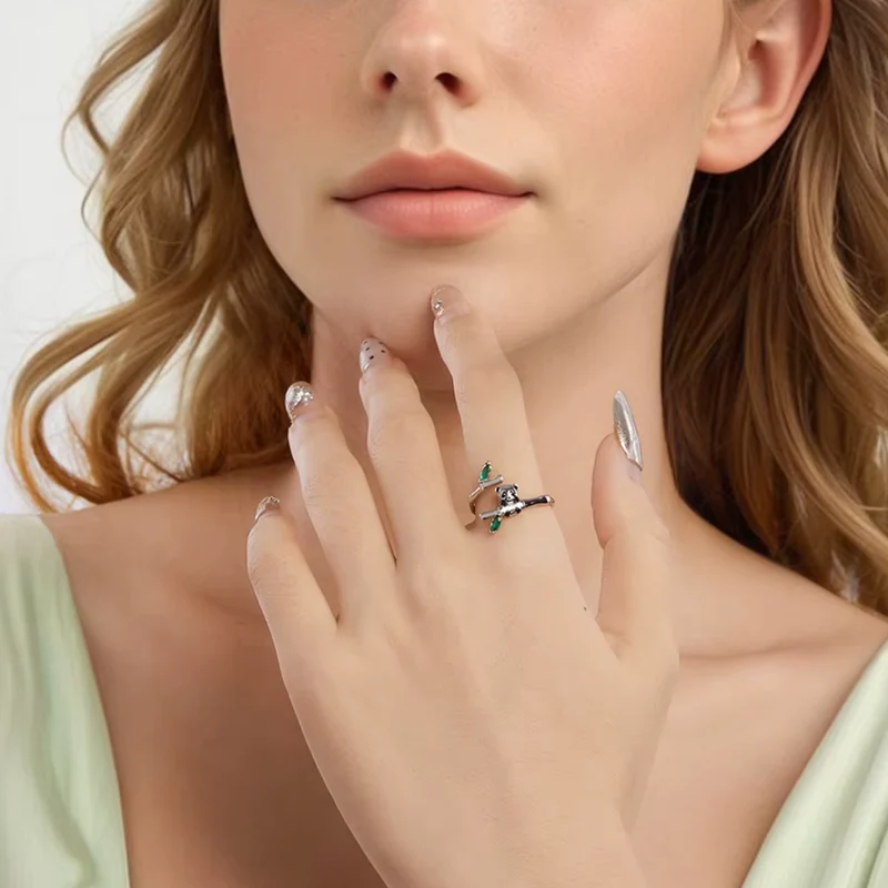 Bague Panda Argent