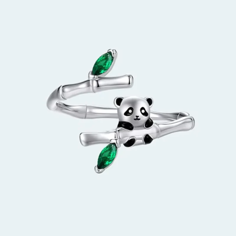 Bague Panda Argent