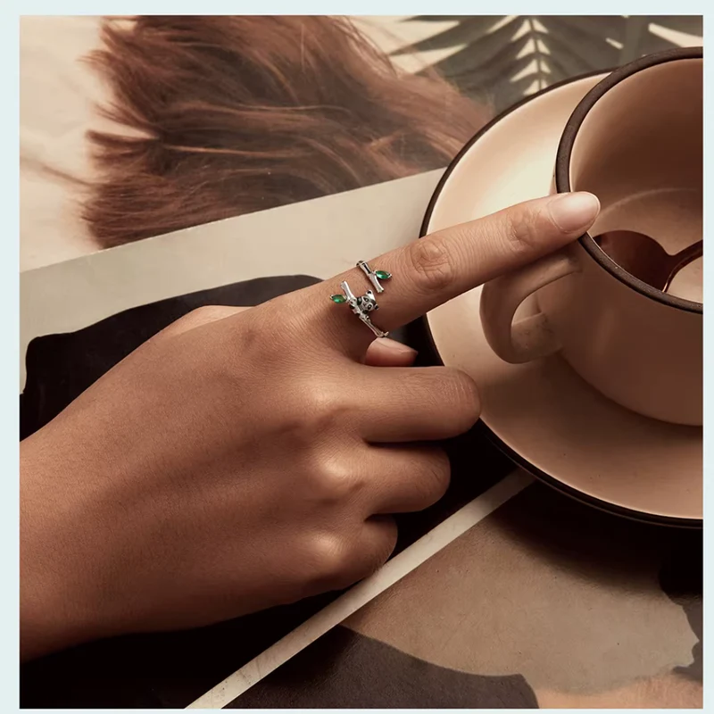 Bague Panda Argent