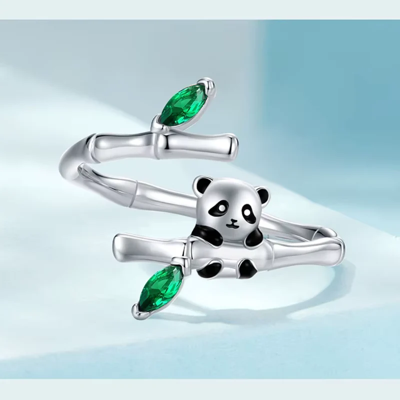 Bague Panda Argent