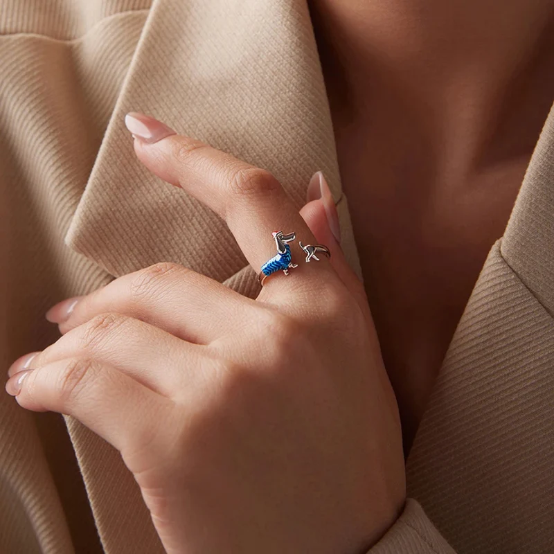 Bague Teckel Habillé