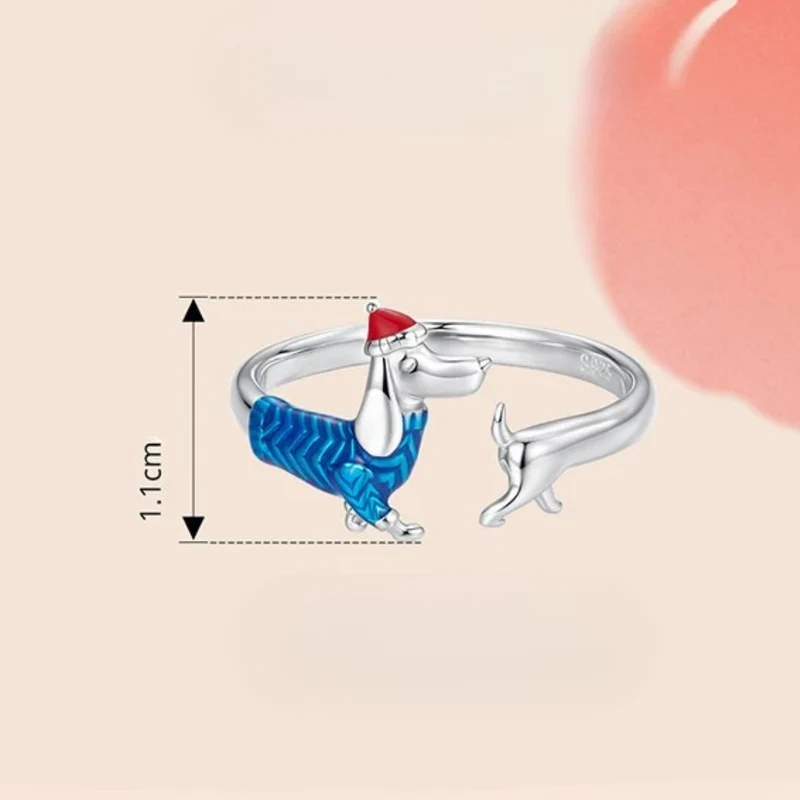 Bague Teckel Habillé