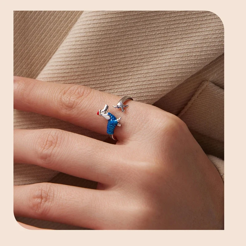 Bague Teckel Habillé